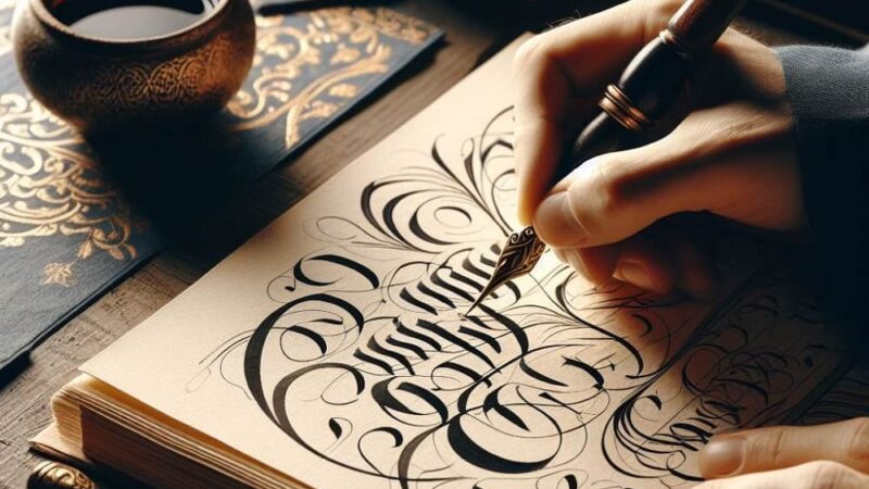 Pisanie kaligraficzne: Odkryj sztukę tworzenia pięknych pism